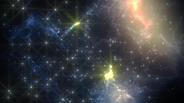 Space Galaxy Stars Motion Loop Background