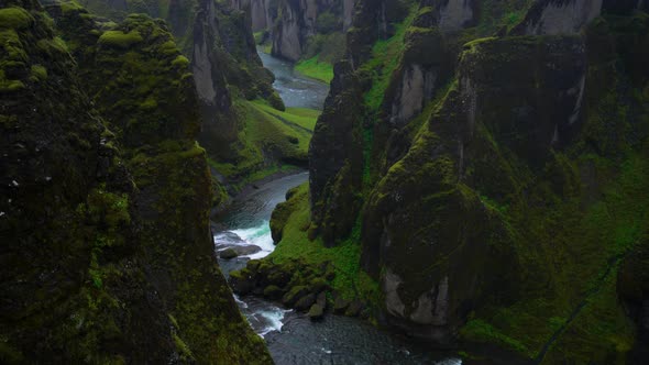 Unique Landscape of Fjadrargljufur in Iceland alt