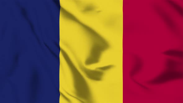 Chad flag Loop able 4K Resolution