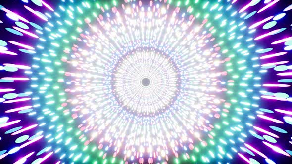 Abstract Bright Colorful Particles Background Loop 4K alt