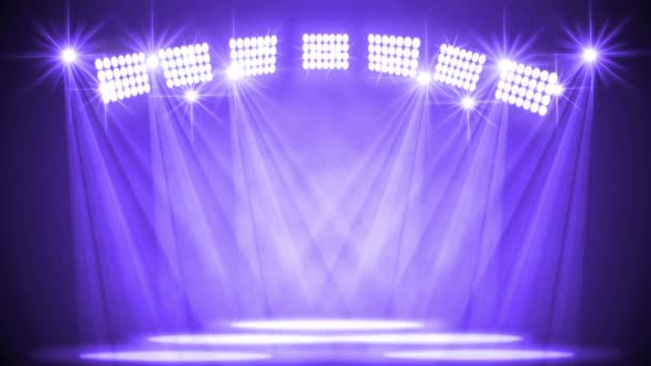 Purple Stage Lights