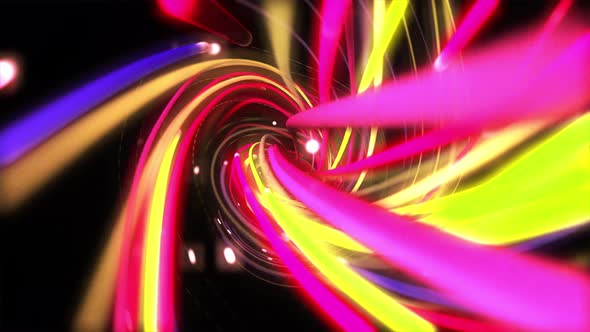 4 K Multicolor Strings Lines Twisting 00730 alt