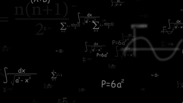 Flying Formulas And Equations, Motion Graphics | VideoHive