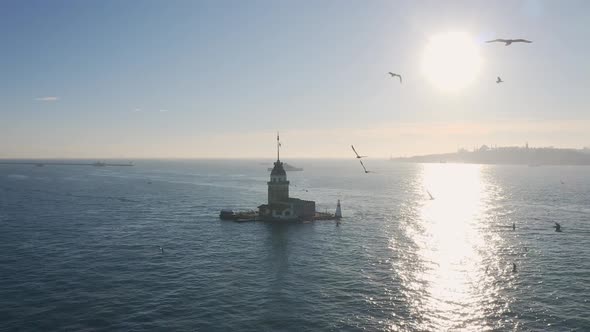 Istanbul Maidens Tower Aerial View 13 alt