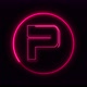 Glowing neon font. pink color glowing neon letter. Vd 487