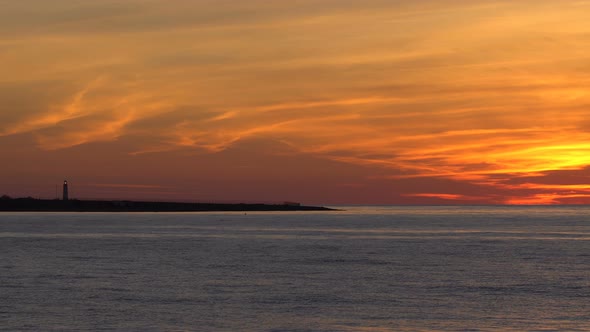 Sea and Coast at Sunset alt