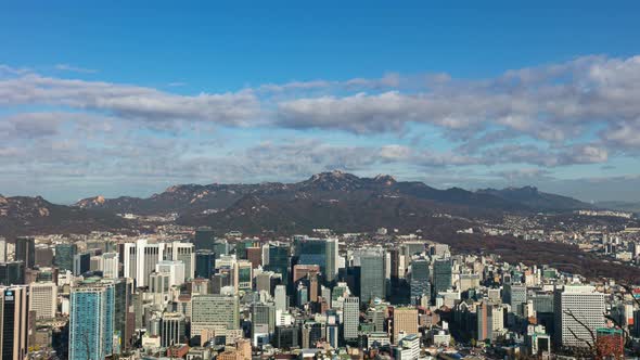 Time Lapse of Seoul City Skyline South Korea