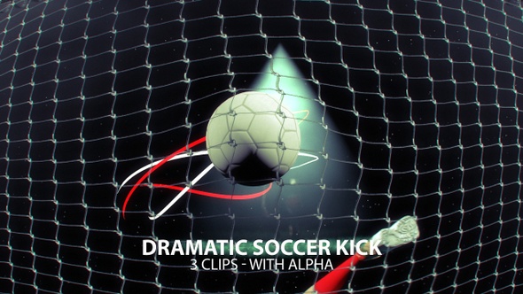 Dramatic Soccer Kick
