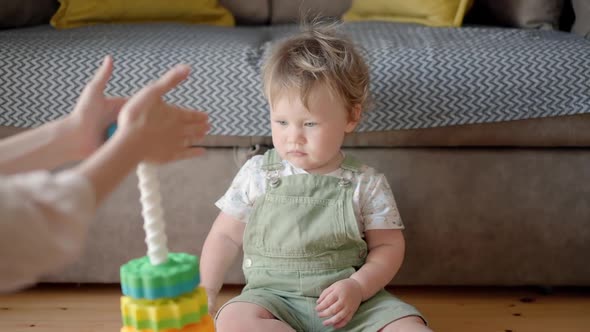Happy Cute Family at Home alt