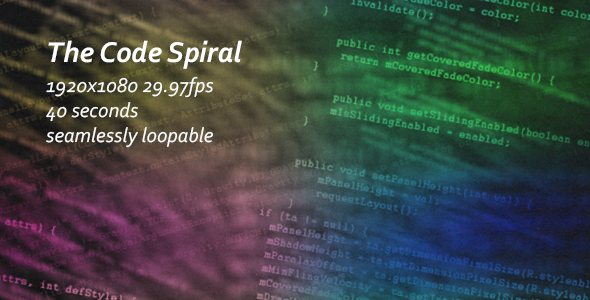The Code Spiral Background