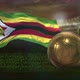 Zimbabwe Flag With Football And Cup Background Loop 4K - VideoHive Item for Sale
