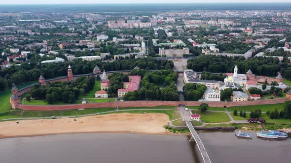 Velikiy Novgorod. Russia. View of the Kremlin