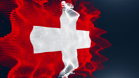 Switzerland Particle Flag