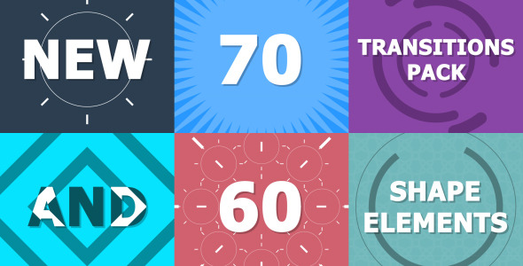 70 Transitions Pack - VideoHive 7540096