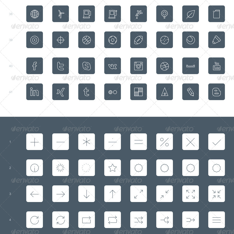 The Line Icons 492, Icons | GraphicRiver