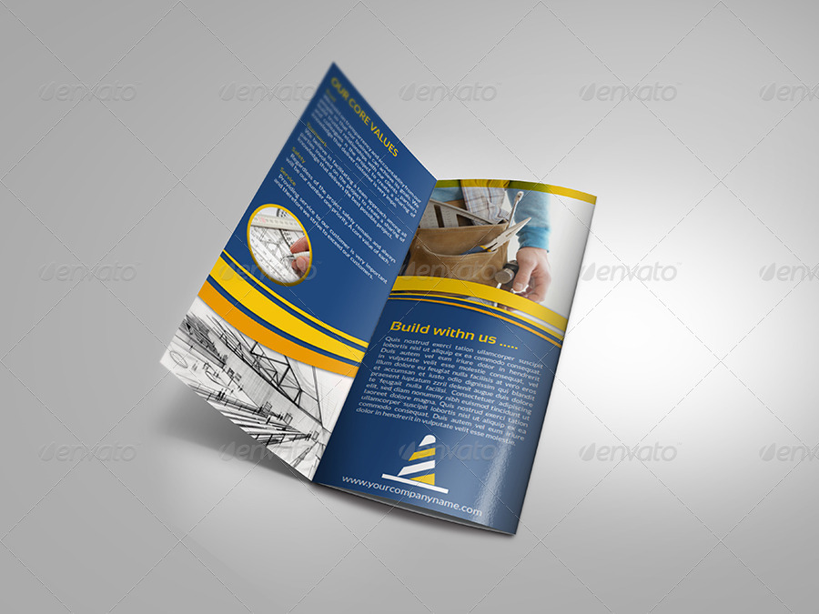 construction company brochure tri fold vol 2 by owpictures construction company brochure