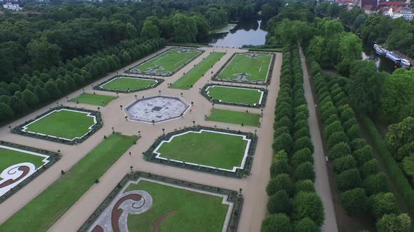 The gardens of Charlottenburg Palace