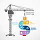 Infographic Template Construction Tower Crane