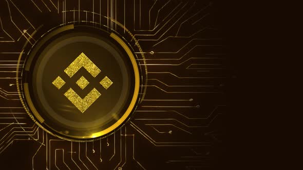BNB Binance Coin Crypto Digital Circuit Background alt