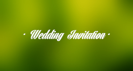 Wedding Invitation