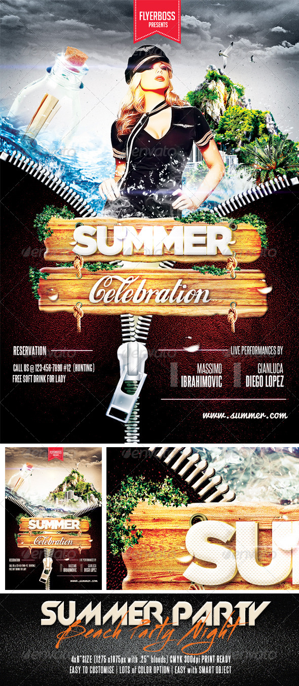Summer Party - Events Flyers