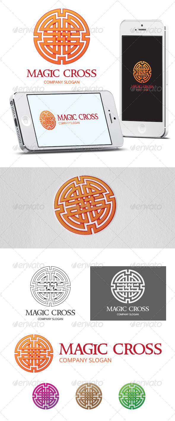 Magic Cross Logo Template - Symbols Logo Templates