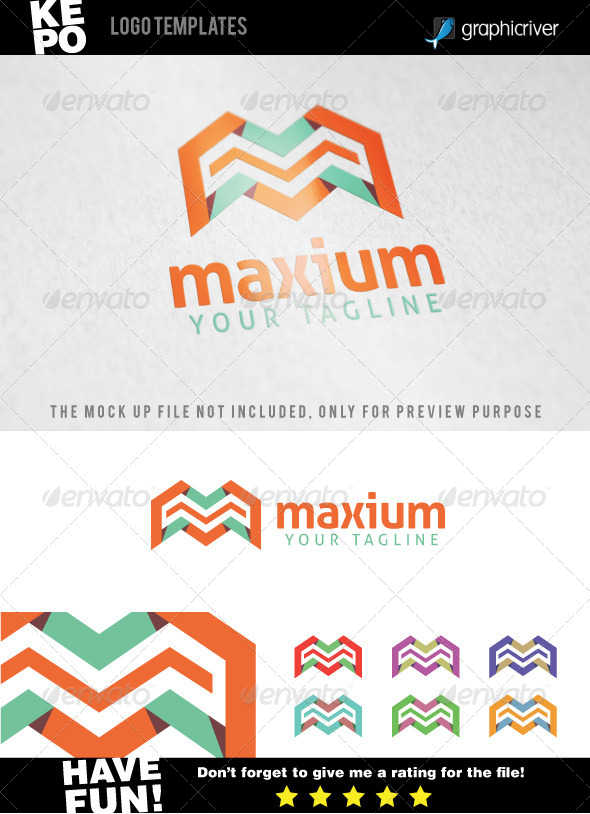 Maxium - M Letter Logo Templates - Letters Logo Templates