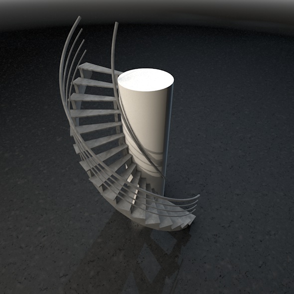 Spiral stairs - 3Docean 7563967