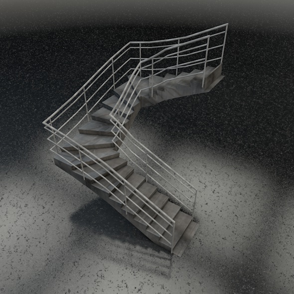 U-shape stairs - 3Docean 7564126