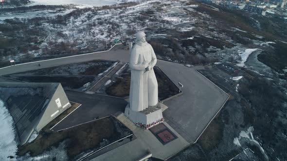 Hero City of Murmansk Monument to Alyosha Defenders of Russian Arctic