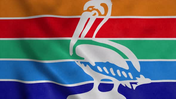 Flag of Saint Petersburg Florida Waving in the Wind alt