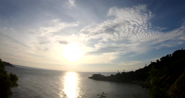 Sunset Timelapse at Promthep Cape, Phuket, Thailand