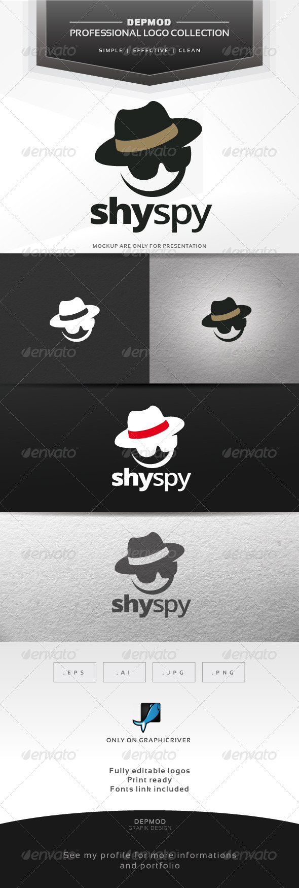 Hat and Loupe for a Detective Spy Logo Design Stock Illustration -  Illustration of blues, agent: 141121835