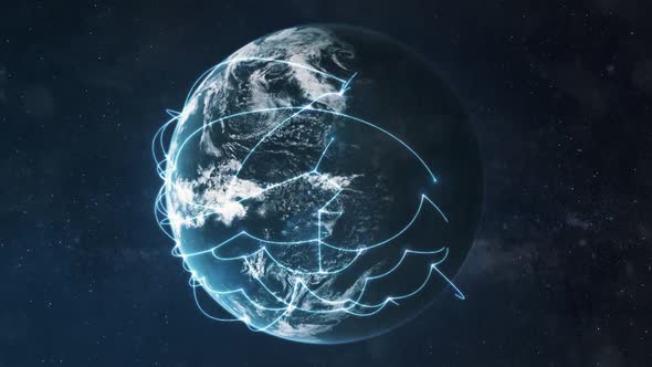 Global Connectivity Networked Planet Earth