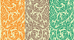 single pattern and wallpaper