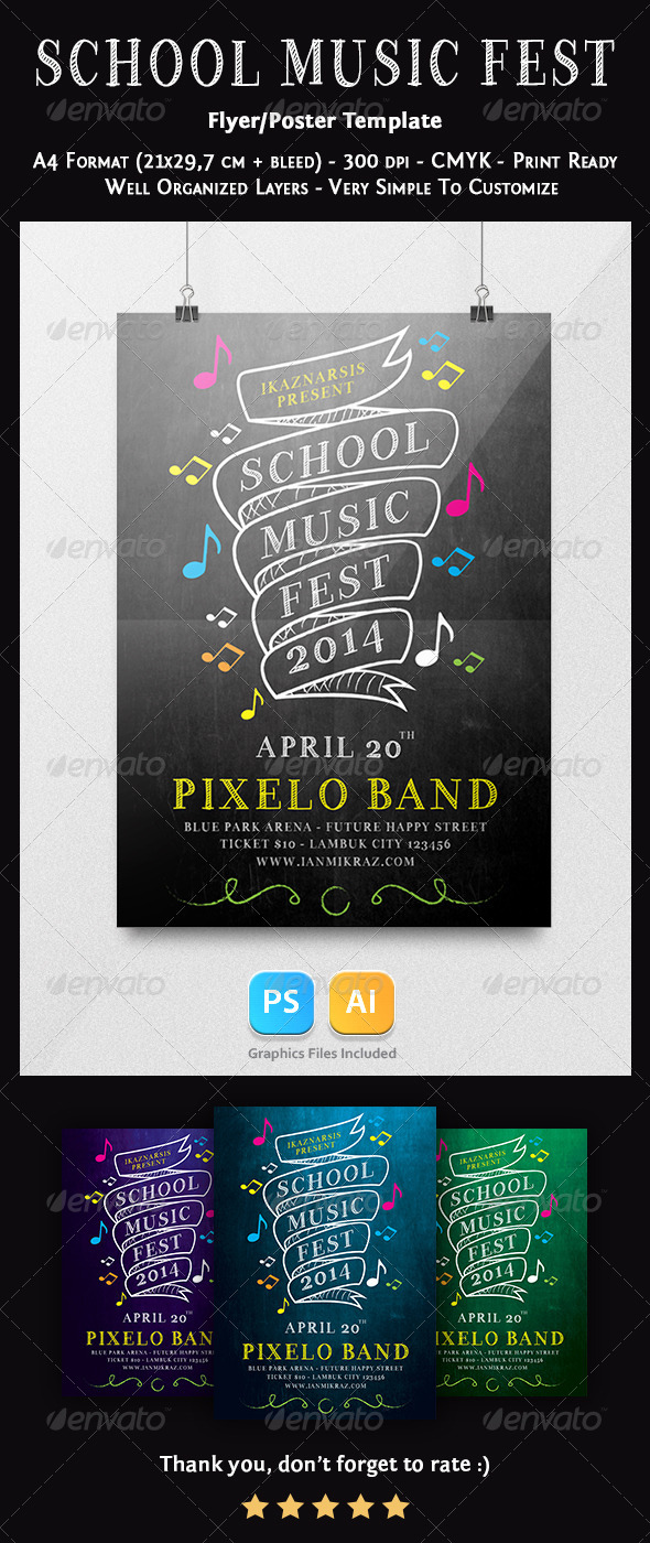 School Music Festival Flyer Templates By Ikaznarsis