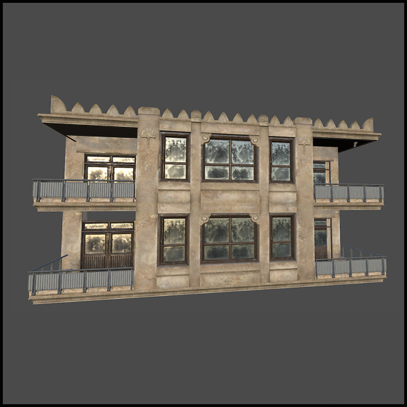 Residental Apartment Block - 3DOcean Item for Sale