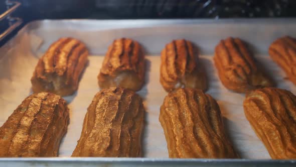 Eclairs are Baked in the Oven alt