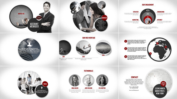 Business Circles Promo - VideoHive 7573459