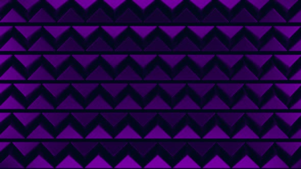 Abstract Moving Pyramids Pattern Background Purple