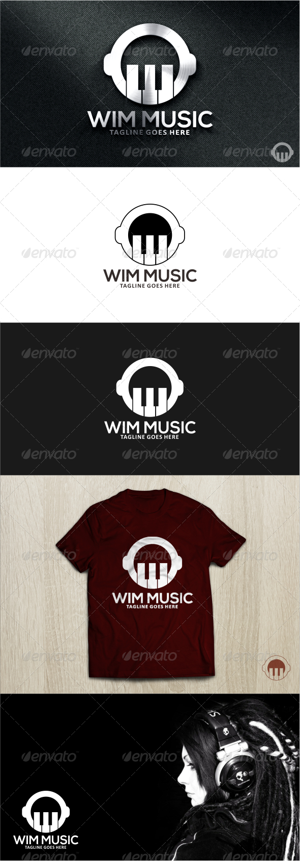 Music Studio Logo Template