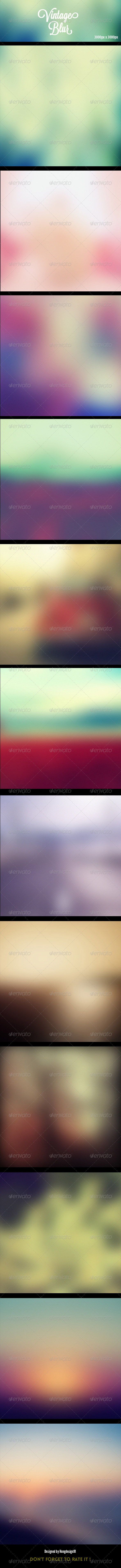 12 Vintage Blur Backgrounds Bundle - Backgrounds Graphics