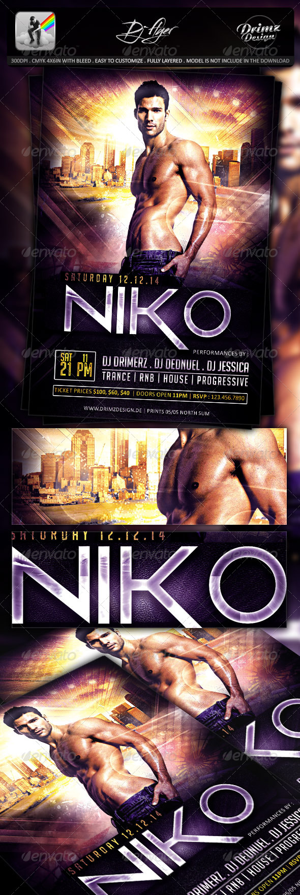 DJ Flyer - Clubs & Parties Events