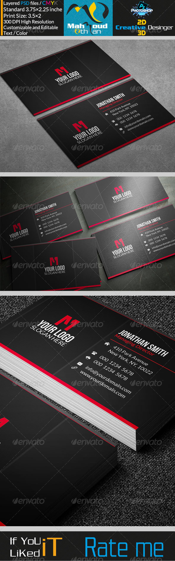 Simple Business Card V20 - Corporate Business Cards