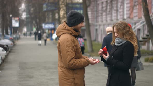 Young Couple on City Street alt