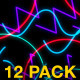 Glowing Strokes VJ Loops Pack - VideoHive Item for Sale