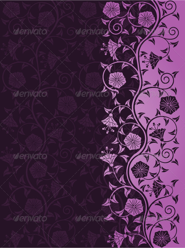 Vintage floral background