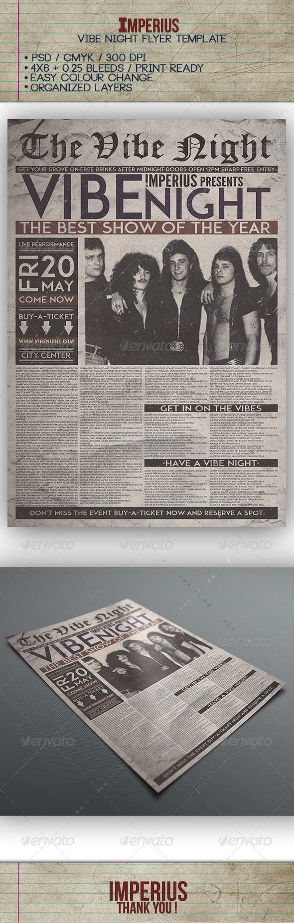 Vibe Night Flyer - Flyers Print Templates