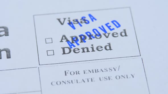 Stamping Approved Visa Decision