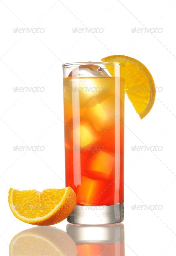 Tequila Sunrise cocktail - Stock Photo - Images